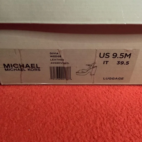 Michael Kors Divia Wedge Leather Heel Sandals Size 9.5M Brand New.OFFERS WELCOME - Picture 11 of 13
